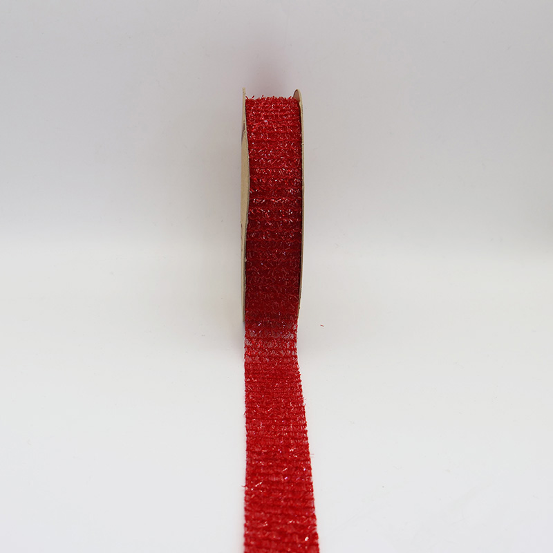 2.5cm 3.8cm burr texture polyester ribbon for decoration