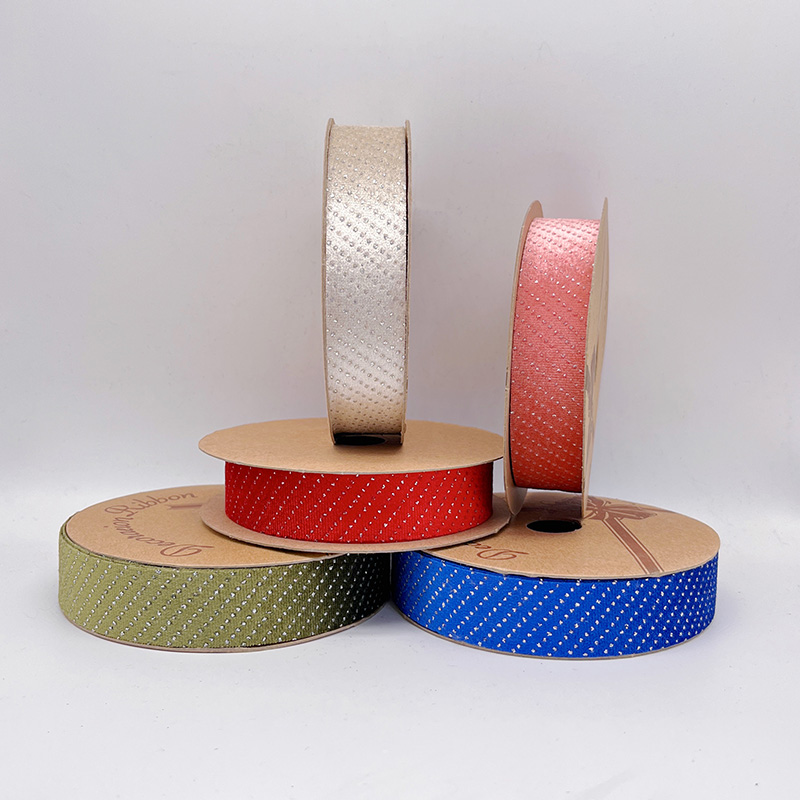 2.5cm 3.8cm velvet ribbon with shiny Diamond