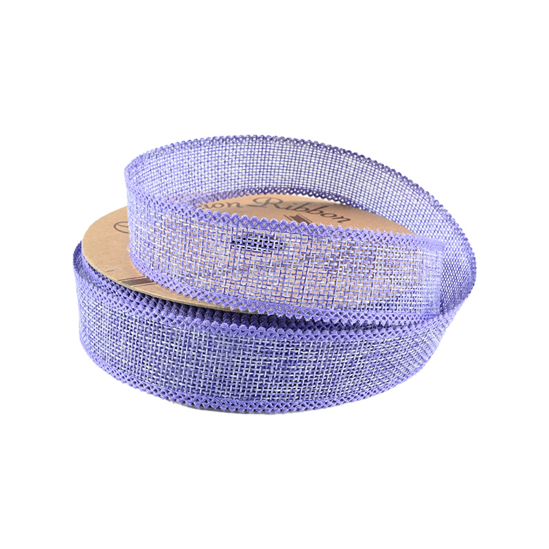 solid color 2.5cm 3.8cm Straight edge burlap ribbon